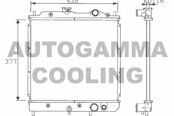Autogamma 101434 Radiator, engine cooling 101434: Buy near me in Poland at 2407.PL - Good price!
