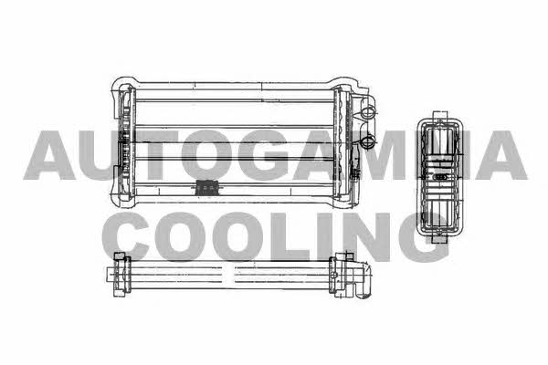 Autogamma 101607 Heat exchanger, interior heating 101607: Buy near me in Poland at 2407.PL - Good price!