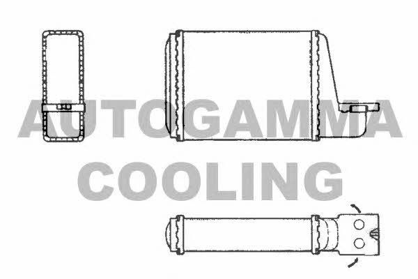 Autogamma 101626 Heat exchanger, interior heating 101626: Buy near me in Poland at 2407.PL - Good price!