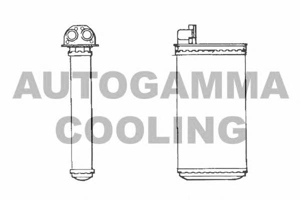 Autogamma 101629 Heat exchanger, interior heating 101629: Buy near me in Poland at 2407.PL - Good price!