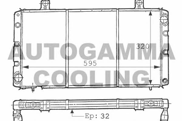Autogamma 100934 Радиатор охлаждения двигателя 100934: Купить в Польше - Отличная цена на 2407.PL!
