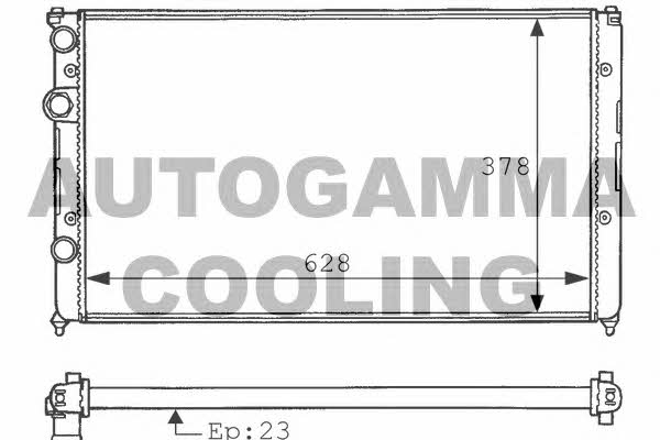 Autogamma 100948 Радиатор охлаждения двигателя 100948: Отличная цена - Купить в Польше на 2407.PL!