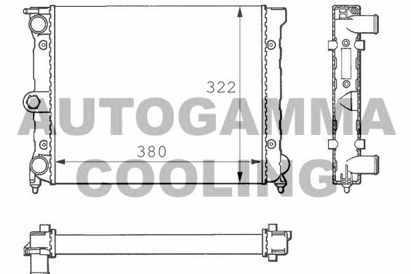 Autogamma 100958 Radiator, engine cooling 100958: Buy near me at 2407.PL in Poland at an Affordable price!