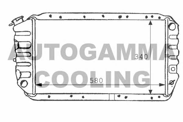 Autogamma 100970 Radiator, engine cooling 100970: Buy near me in Poland at 2407.PL - Good price!