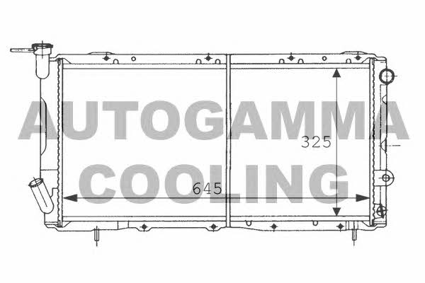 Autogamma 100971 Радіатор охолодження двигуна 100971: Приваблива ціна - Купити у Польщі на 2407.PL!