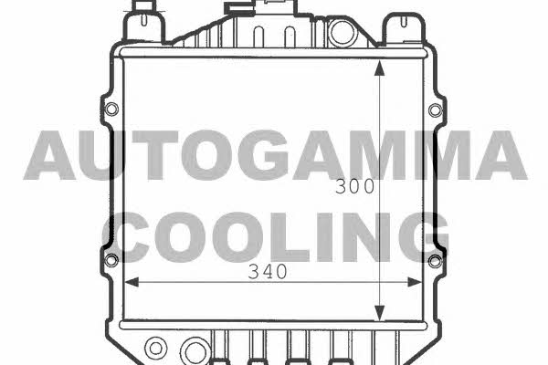 Autogamma 100977 Радиатор охлаждения двигателя 100977: Купить в Польше - Отличная цена на 2407.PL!
