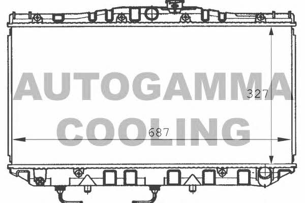 Autogamma 100989 Радіатор охолодження двигуна 100989: Приваблива ціна - Купити у Польщі на 2407.PL!