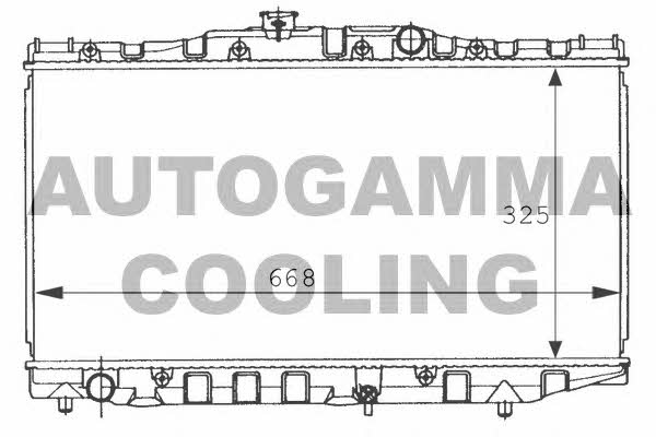 Autogamma 101013 Радіатор охолодження двигуна 101013: Приваблива ціна - Купити у Польщі на 2407.PL!