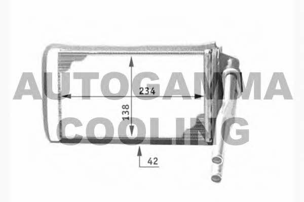 Autogamma 104326 Heat exchanger, interior heating 104326: Buy near me at 2407.PL in Poland at an Affordable price!