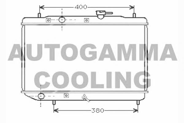 Autogamma 104372 Radiator, engine cooling 104372: Buy near me in Poland at 2407.PL - Good price!