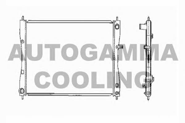 Autogamma 104419 Радиатор охлаждения двигателя 104419: Отличная цена - Купить в Польше на 2407.PL!