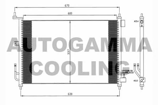 Autogamma 104462 Cooler Module 104462: Buy near me in Poland at 2407.PL - Good price!