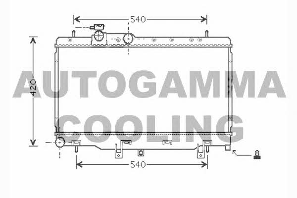 Autogamma 104475 Radiator, engine cooling 104475: Buy near me in Poland at 2407.PL - Good price!