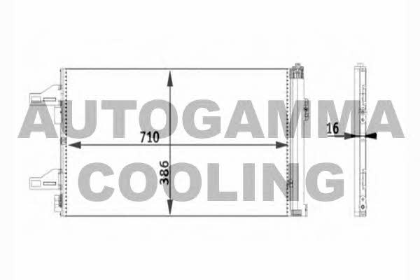 Autogamma 104480 Радиатор кондиционера (Конденсатор) 104480: Отличная цена - Купить в Польше на 2407.PL!