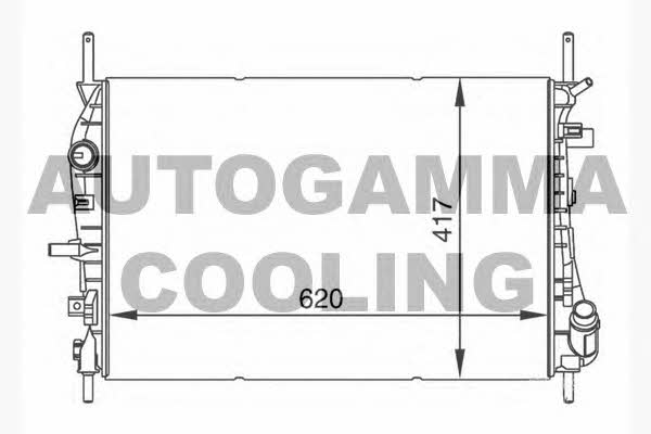 Autogamma 104509 Радиатор охлаждения двигателя 104509: Отличная цена - Купить в Польше на 2407.PL!