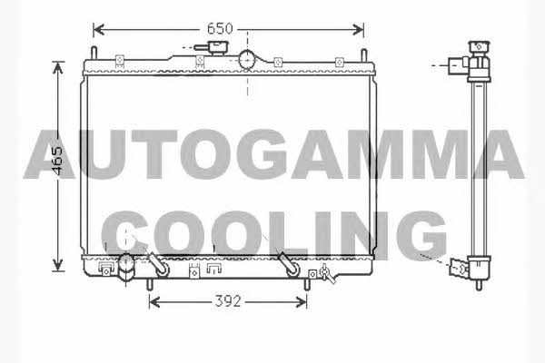 Autogamma 104511 Радиатор охлаждения двигателя 104511: Отличная цена - Купить в Польше на 2407.PL!