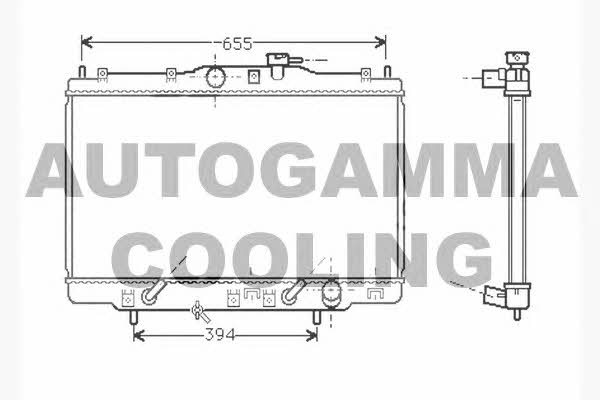 Autogamma 104512 Радиатор охлаждения двигателя 104512: Отличная цена - Купить в Польше на 2407.PL!