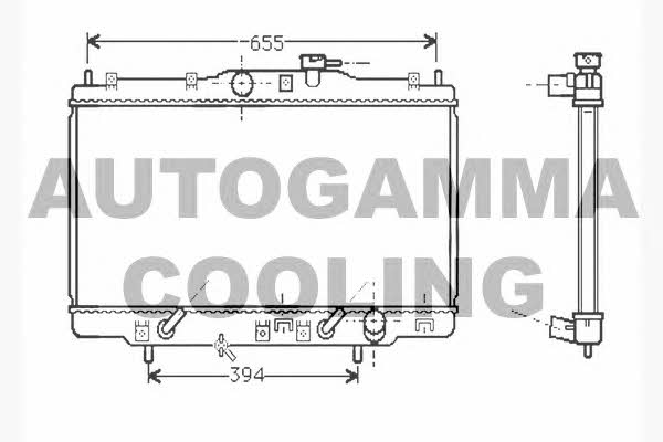 Autogamma 104513 Радиатор охлаждения двигателя 104513: Отличная цена - Купить в Польше на 2407.PL!