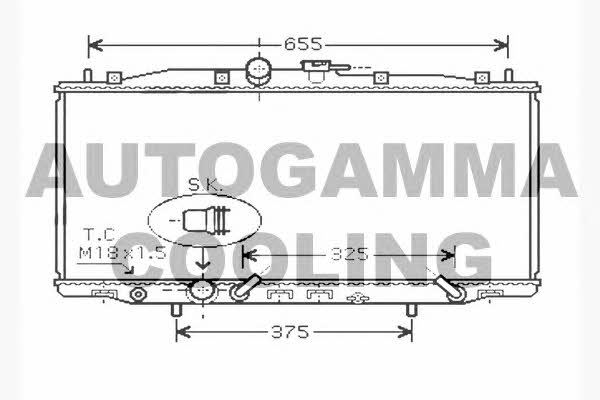 Autogamma 104517 Радиатор охлаждения двигателя 104517: Отличная цена - Купить в Польше на 2407.PL!