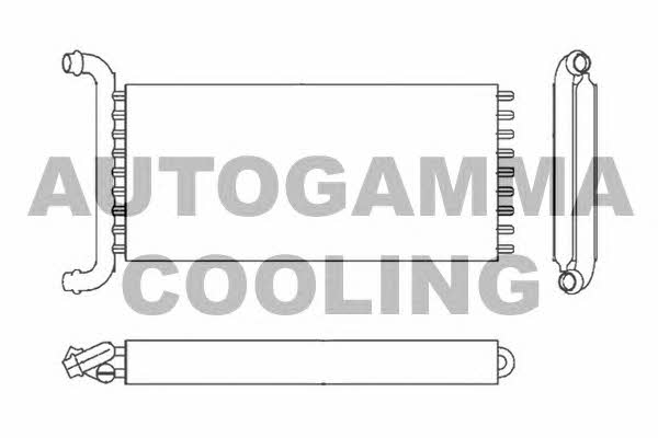Autogamma 104546 Heat exchanger, interior heating 104546: Buy near me in Poland at 2407.PL - Good price!