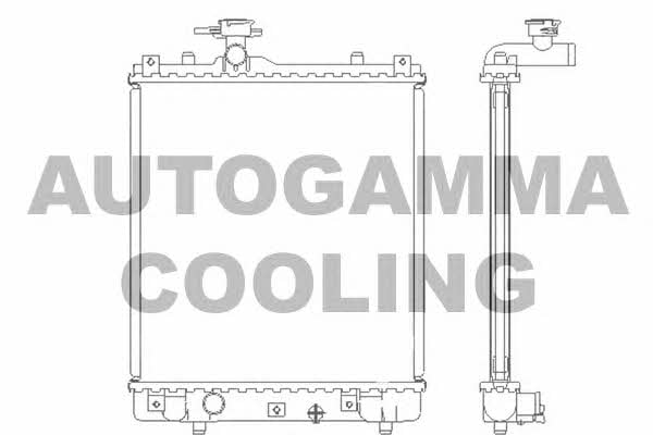 Autogamma 104710 Радиатор охлаждения двигателя 104710: Купить в Польше - Отличная цена на 2407.PL!