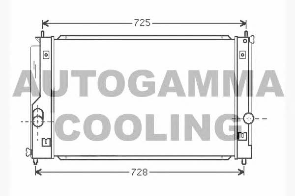 Autogamma 104741 Radiator, engine cooling 104741: Buy near me in Poland at 2407.PL - Good price!