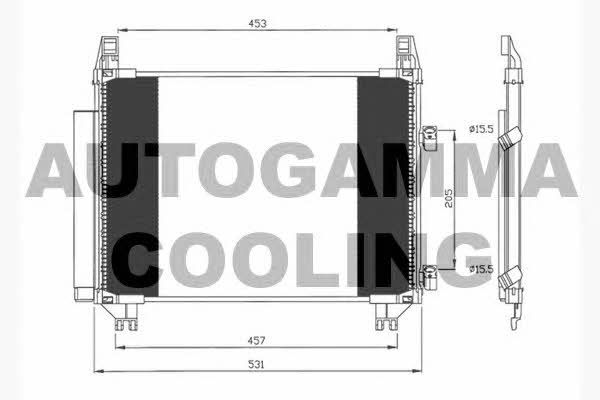 Autogamma 104780 Cooler Module 104780: Buy near me in Poland at 2407.PL - Good price!