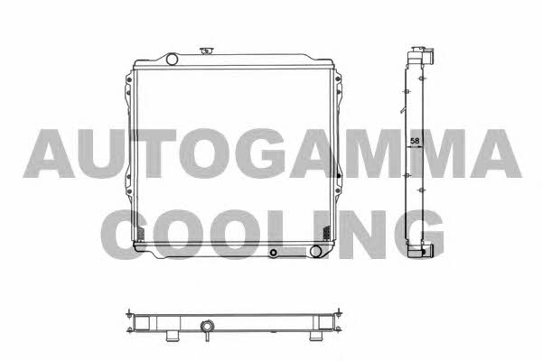 Autogamma 102369 Radiator, engine cooling 102369: Buy near me in Poland at 2407.PL - Good price!