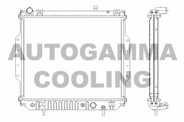 Autogamma 104838 Radiator, engine cooling 104838: Buy near me in Poland at 2407.PL - Good price!