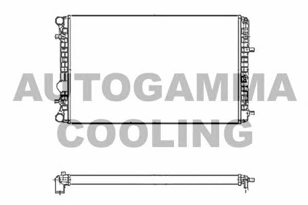 Autogamma 104871 Radiator, engine cooling 104871: Buy near me in Poland at 2407.PL - Good price!