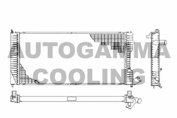 Autogamma 105088 Радиатор охлаждения двигателя 105088: Отличная цена - Купить в Польше на 2407.PL!