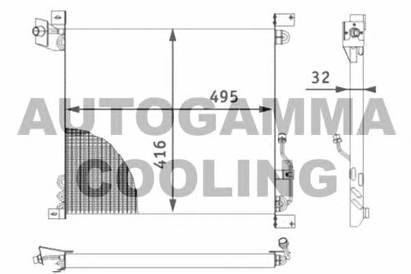 Autogamma 102707 Радиатор кондиционера (Конденсатор) 102707: Отличная цена - Купить в Польше на 2407.PL!