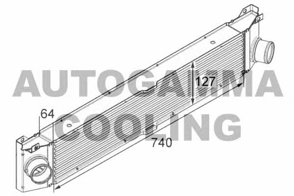 Autogamma 105141 Intercooler, charger 105141: Buy near me in Poland at 2407.PL - Good price!