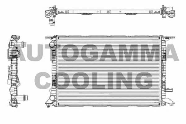 Autogamma 105155 Радіатор охолодження двигуна 105155: Приваблива ціна - Купити у Польщі на 2407.PL!