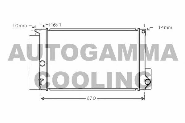 Autogamma 105179 Radiator, engine cooling 105179: Buy near me in Poland at 2407.PL - Good price!