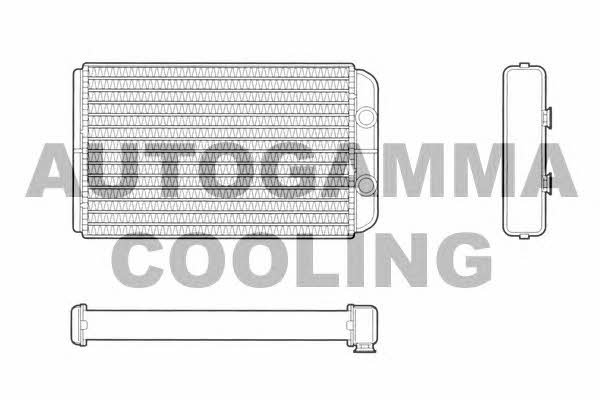 Autogamma 103059 Heat exchanger, interior heating 103059: Buy near me at 2407.PL in Poland at an Affordable price!