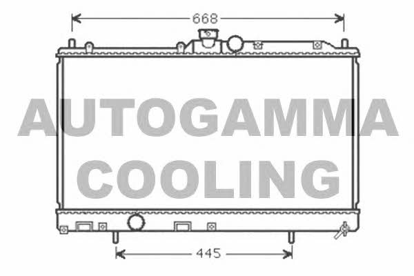 Autogamma 105397 Радиатор охлаждения двигателя 105397: Отличная цена - Купить в Польше на 2407.PL!