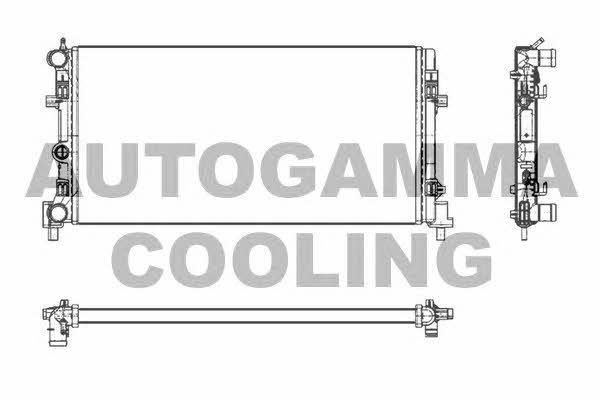 Autogamma 105400 Radiator, engine cooling 105400: Buy near me in Poland at 2407.PL - Good price!