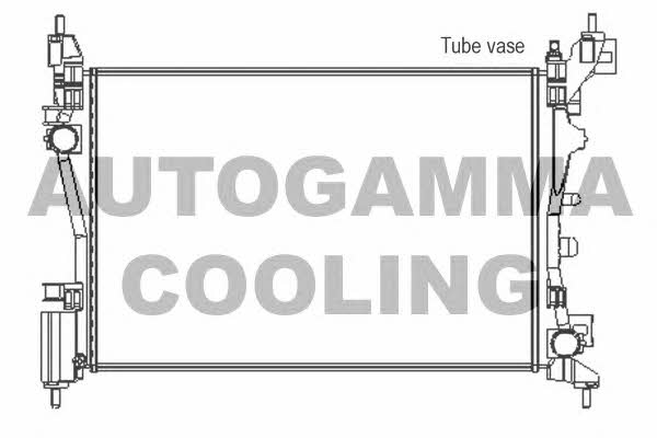 Autogamma 105439 Радиатор охлаждения двигателя 105439: Отличная цена - Купить в Польше на 2407.PL!