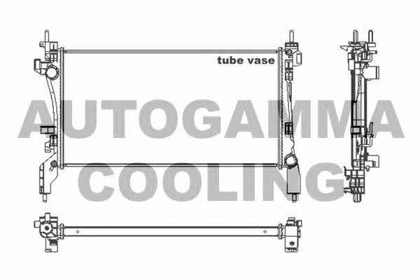 Autogamma 105440 Радиатор охлаждения двигателя 105440: Отличная цена - Купить в Польше на 2407.PL!