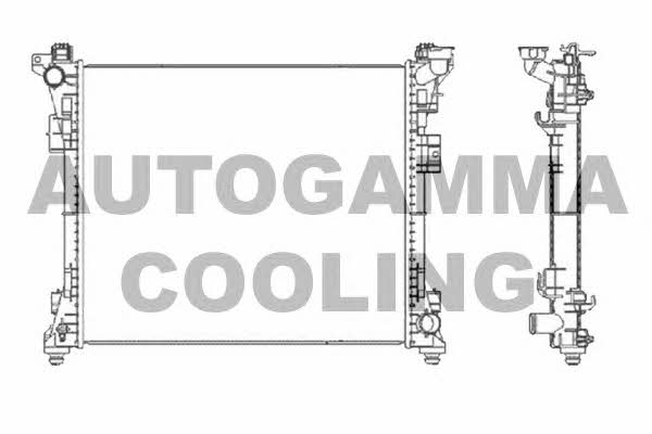 Autogamma 105484 Радіатор охолодження двигуна 105484: Приваблива ціна - Купити у Польщі на 2407.PL!