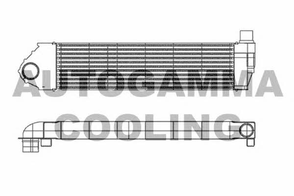 Autogamma 105578 Intercooler, charger 105578: Buy near me in Poland at 2407.PL - Good price!