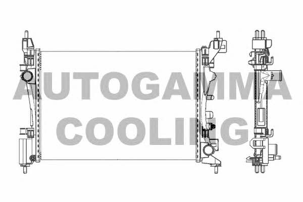 Autogamma 105624 Радіатор охолодження двигуна 105624: Приваблива ціна - Купити у Польщі на 2407.PL!