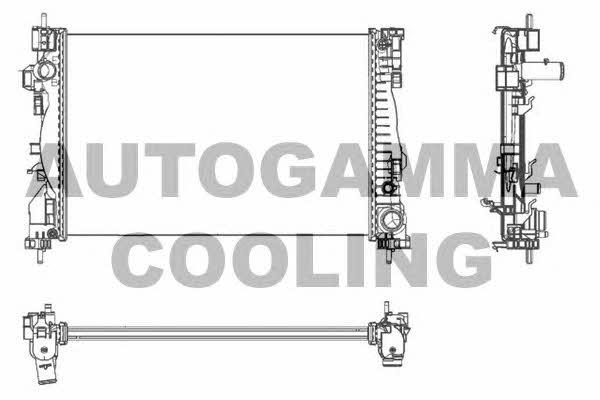 Autogamma 105627 Радіатор охолодження двигуна 105627: Приваблива ціна - Купити у Польщі на 2407.PL!