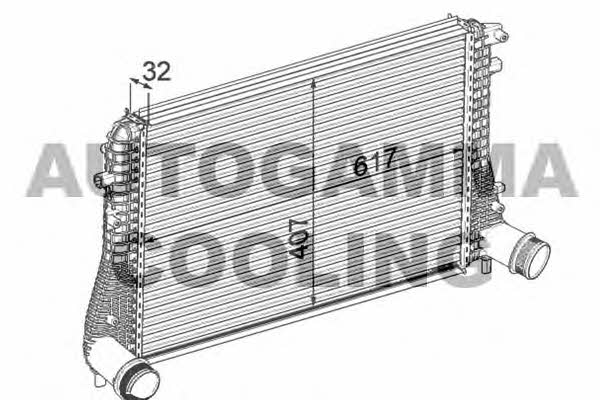 Autogamma 105637 Intercooler, charger 105637: Buy near me in Poland at 2407.PL - Good price!