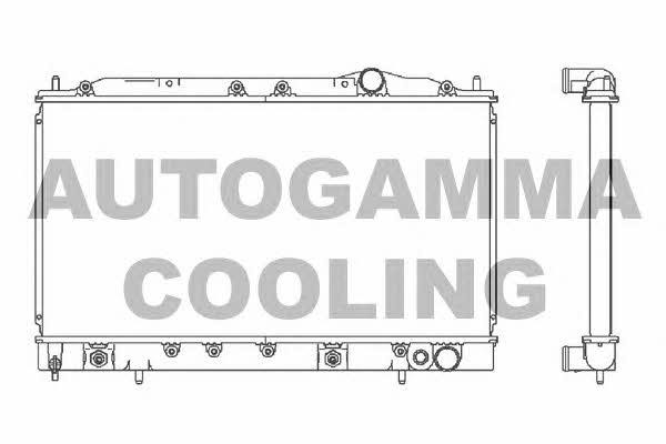 Autogamma 103163 Радиатор охлаждения двигателя 103163: Отличная цена - Купить в Польше на 2407.PL!