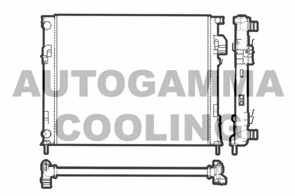 Autogamma 103195 Radiator, engine cooling 103195: Buy near me in Poland at 2407.PL - Good price!