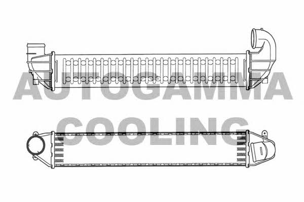 Autogamma 103328 Intercooler, charger 103328: Buy near me in Poland at 2407.PL - Good price!