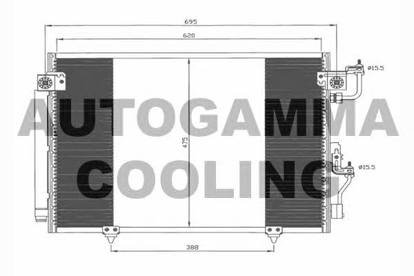 Autogamma 103487 Cooler Module 103487: Buy near me in Poland at 2407.PL - Good price!
