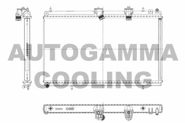 Autogamma 103643 Radiator, engine cooling 103643: Buy near me in Poland at 2407.PL - Good price!